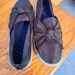 BareTraps Black Flats with Bow Detail Size 7 EUC